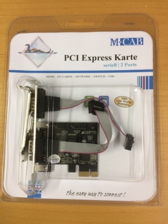 2 Serial Ports PCI Express Controller Card