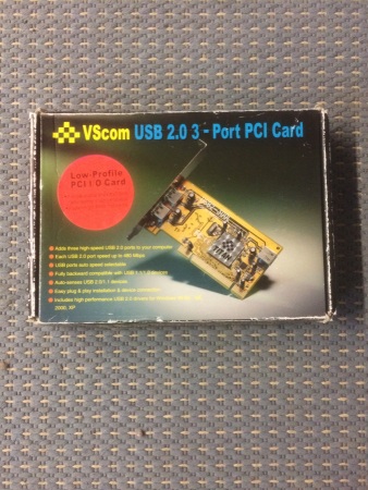 VScom USB 2.0 3-Port Pci Card USB2-300L