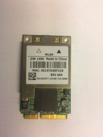 Dell latitude WLAN BROADCOM DW 1490 WIFI MINI PCI-E CARD