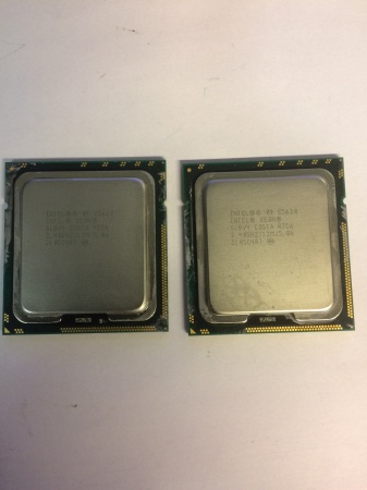 Intel Xeon Pair E5620 Quad Core SLBV4 CPU 2.40GHz 12M 5.86