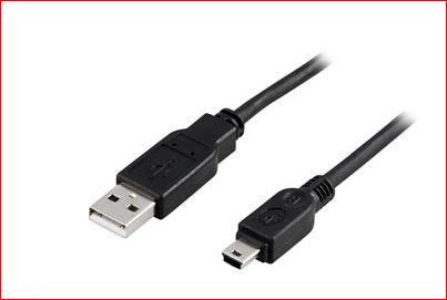 USB 2.0 kaapeli USB - suora  - mini b