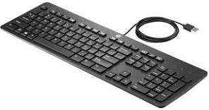 HP USB Business Slim Keyboard, Black