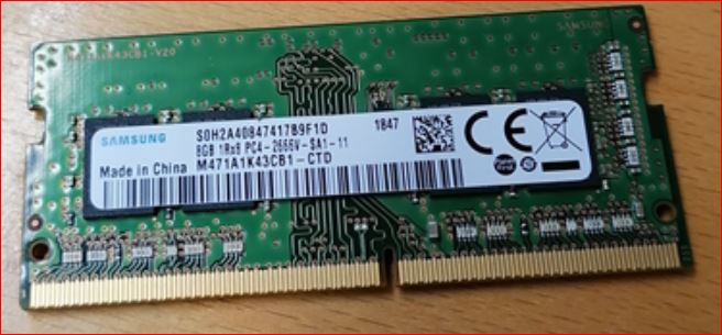 SAMSUNG 8GB DDR4 2666 PC4-21300V-S SO-DIMM -kannettava DELL HP Lenovo