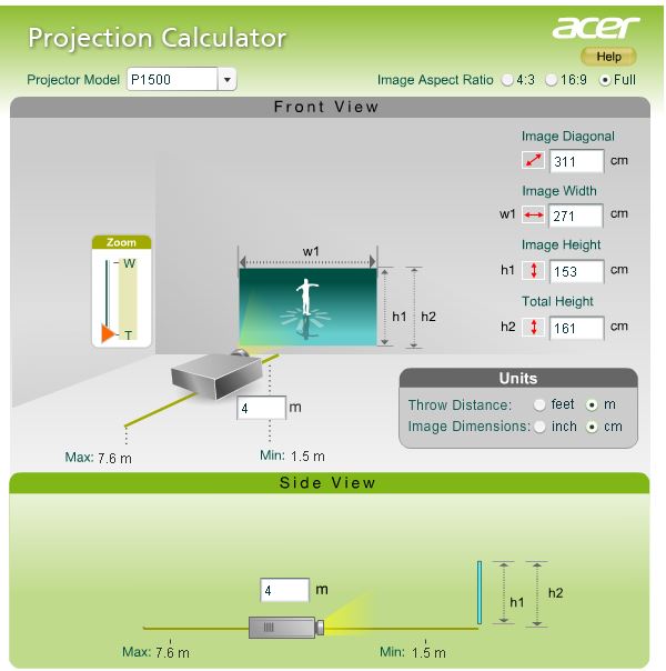 Acer DLP-projektori 1920 x 1080 DLP Projector 3000 Lumens, 10000:1 Contrast,