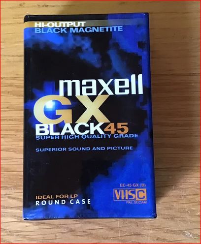 Maxell GX Black45 min vhsc